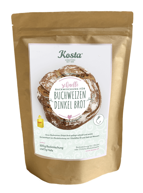 Backmischung Buchweizen Dinkel Brot von der Konditorei Kosta