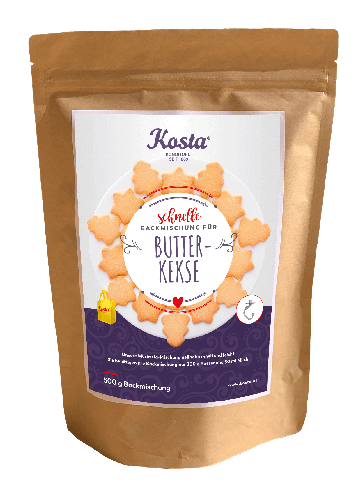 Backmischung Butter Kekse von der Konditorei Kosta