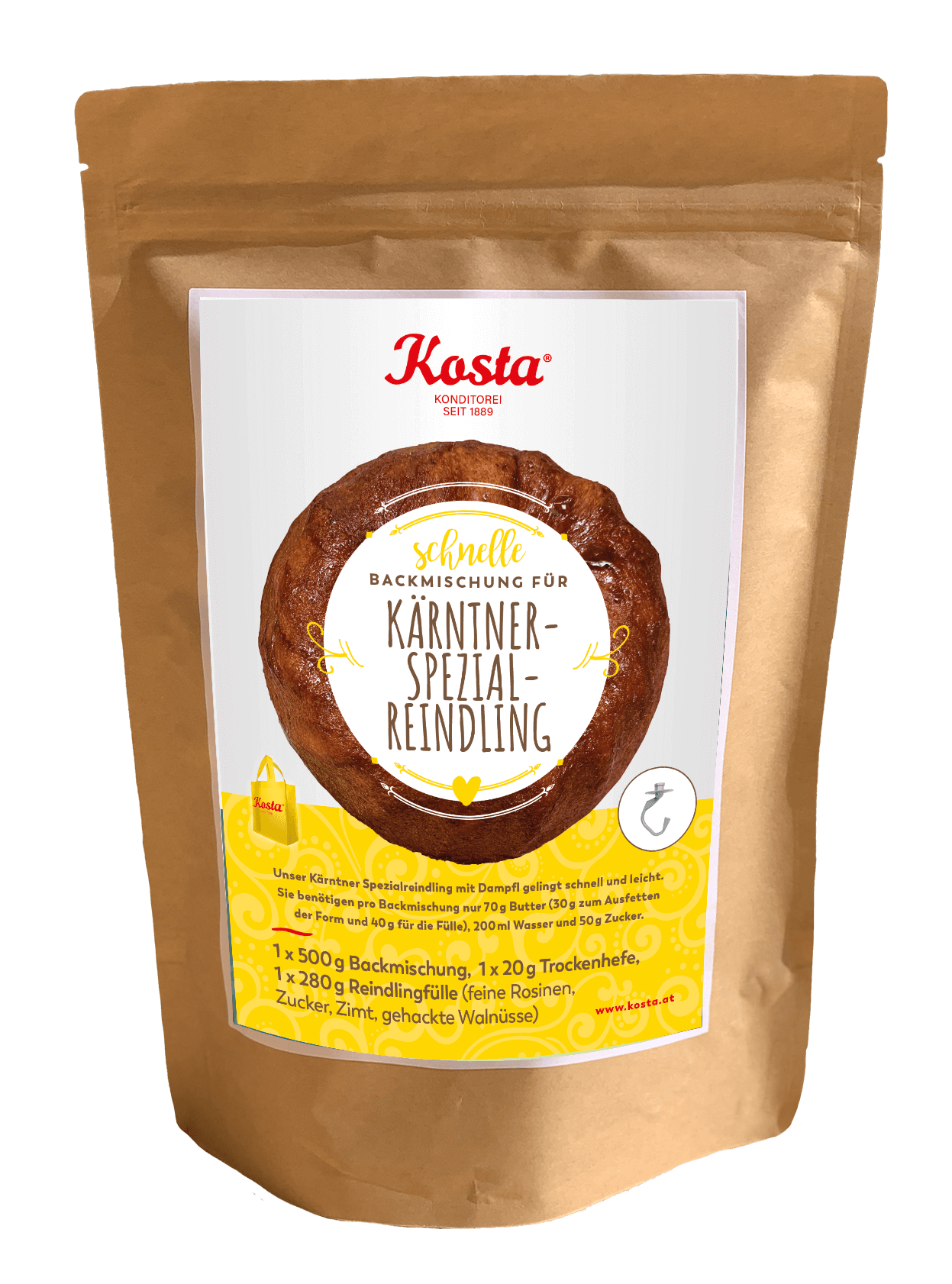 Reindling_kosta Backmischung Kärntner Spezial Reindling von der Konditorei Kosta