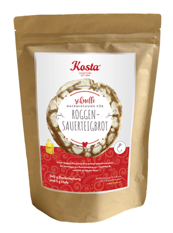 Backmischung Roggen Sauerteig Brot von der Konditorei Kosta