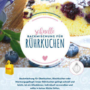 Backmischung für Rührkuchen von der Konditorei Kosta Zutaten