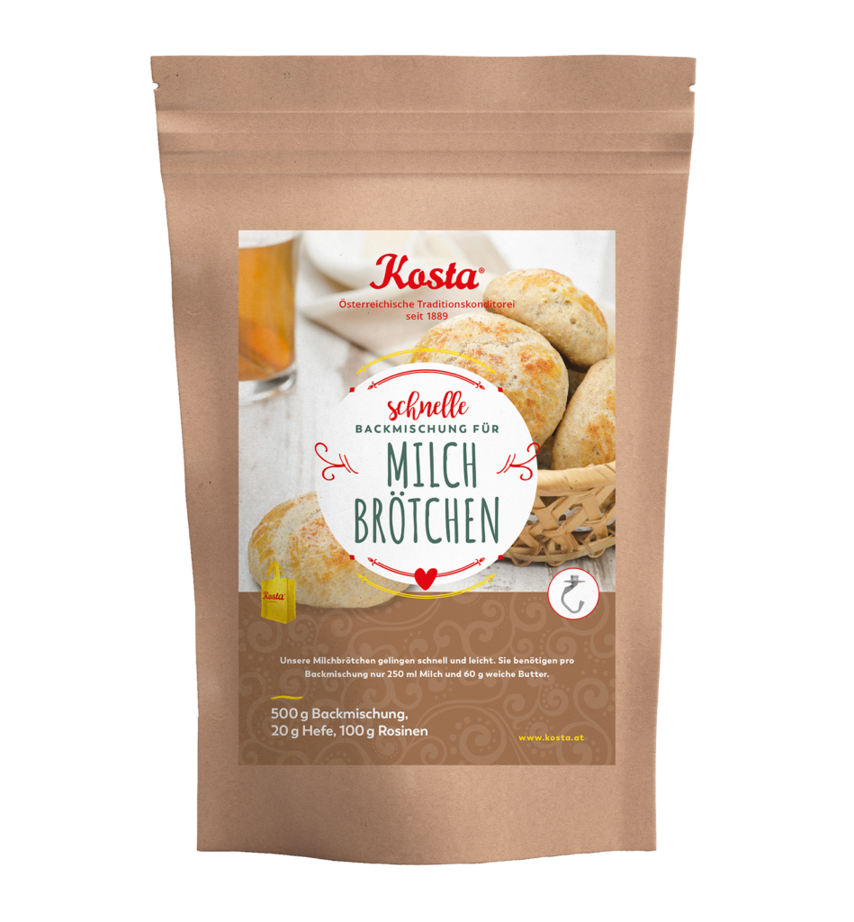 Backmischung für Milchbrötchen - Kosta Konditorei - seit 1889