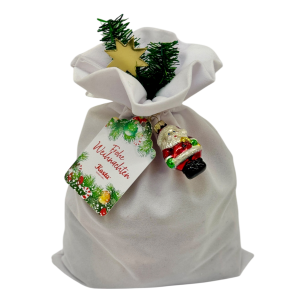 Weihnachtssackerl Köstlich & Handgemacht 740g (Samt weiß)